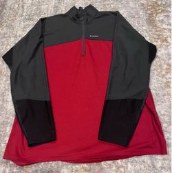 Men’s Simms Fishing Pull Over - XXLarge Colorblocking Fishing Long Sleeve