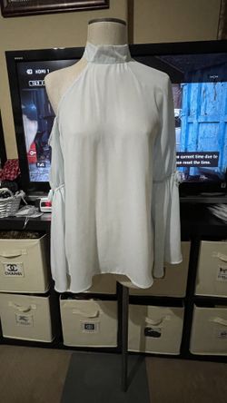 INC baby blue blouse small 