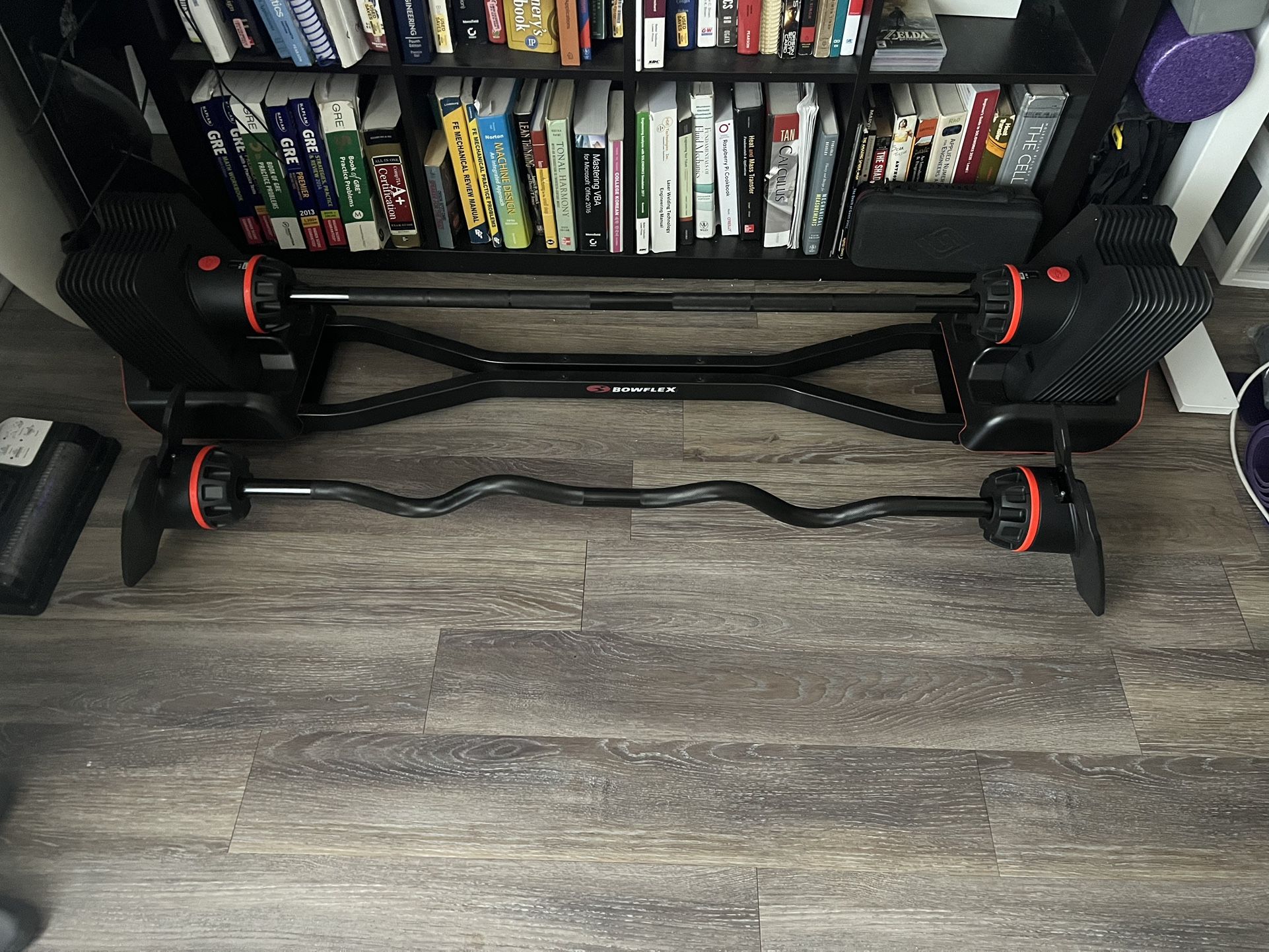 BowFlex SelectTech 2080 Barbell with Curl Bar w/ Upgrade (120 Lb)