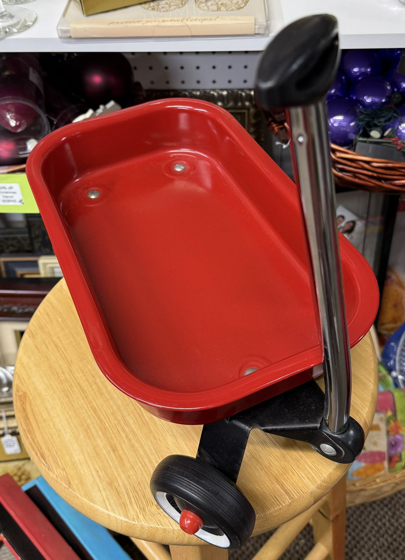 Vintage Red Toy Wagon