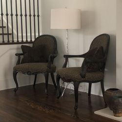 Set Of 2 Animal Print Chairs