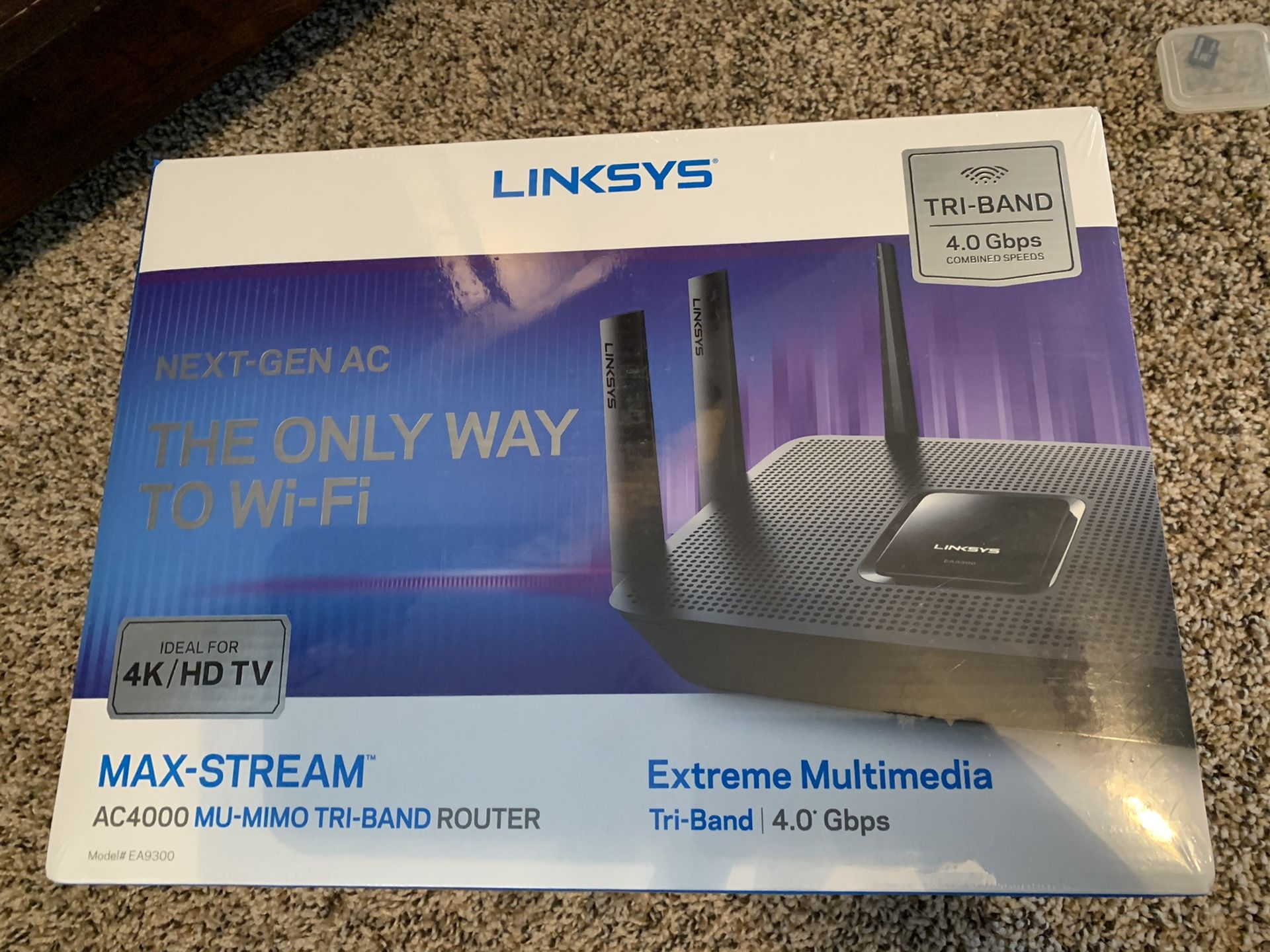 Linksys Max-Stream AC4000 Tri-Band WiFi Router (EA9300)