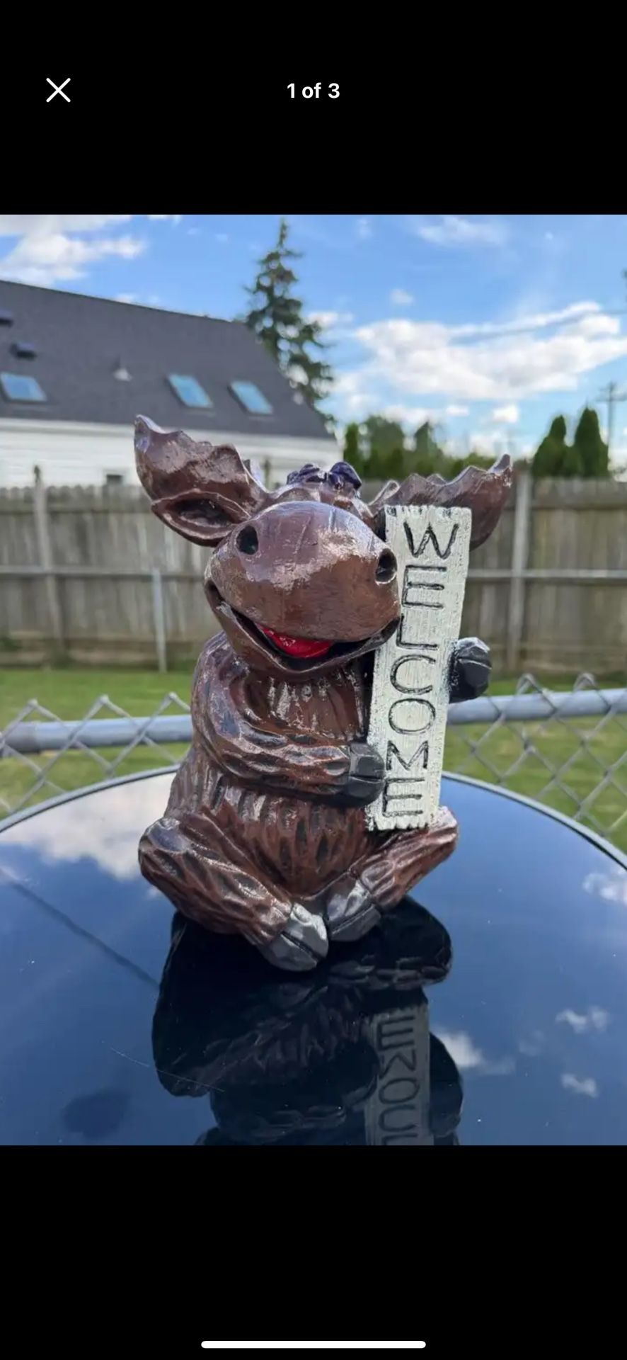 Welcoming, Moose Statue