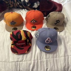 Supreme MyFitteds Hats 7 3/8 and 7 1/2