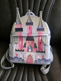 DISNEY LOUNGEFLY SLEEPING BEAUTY CASTLE MINI BACKPACK