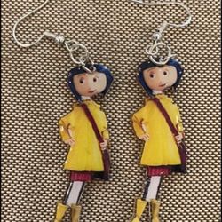 Coraline Earrings Acrylic Cute Coraline Dangle Earring