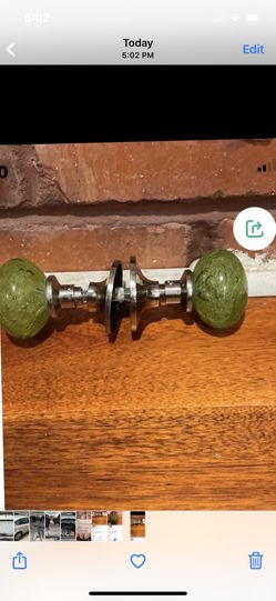Green Marble Door Knob