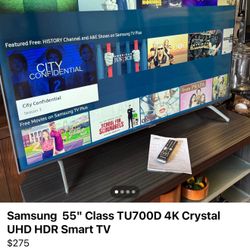 Great Condition Samsung 55” Smart Tv