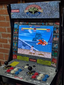 Arcade1Up Street Fighter II Champion Edition Countertop Arcade – Works Great