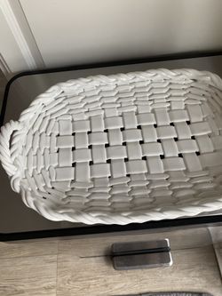 Vintage Ceramic Oval Basket