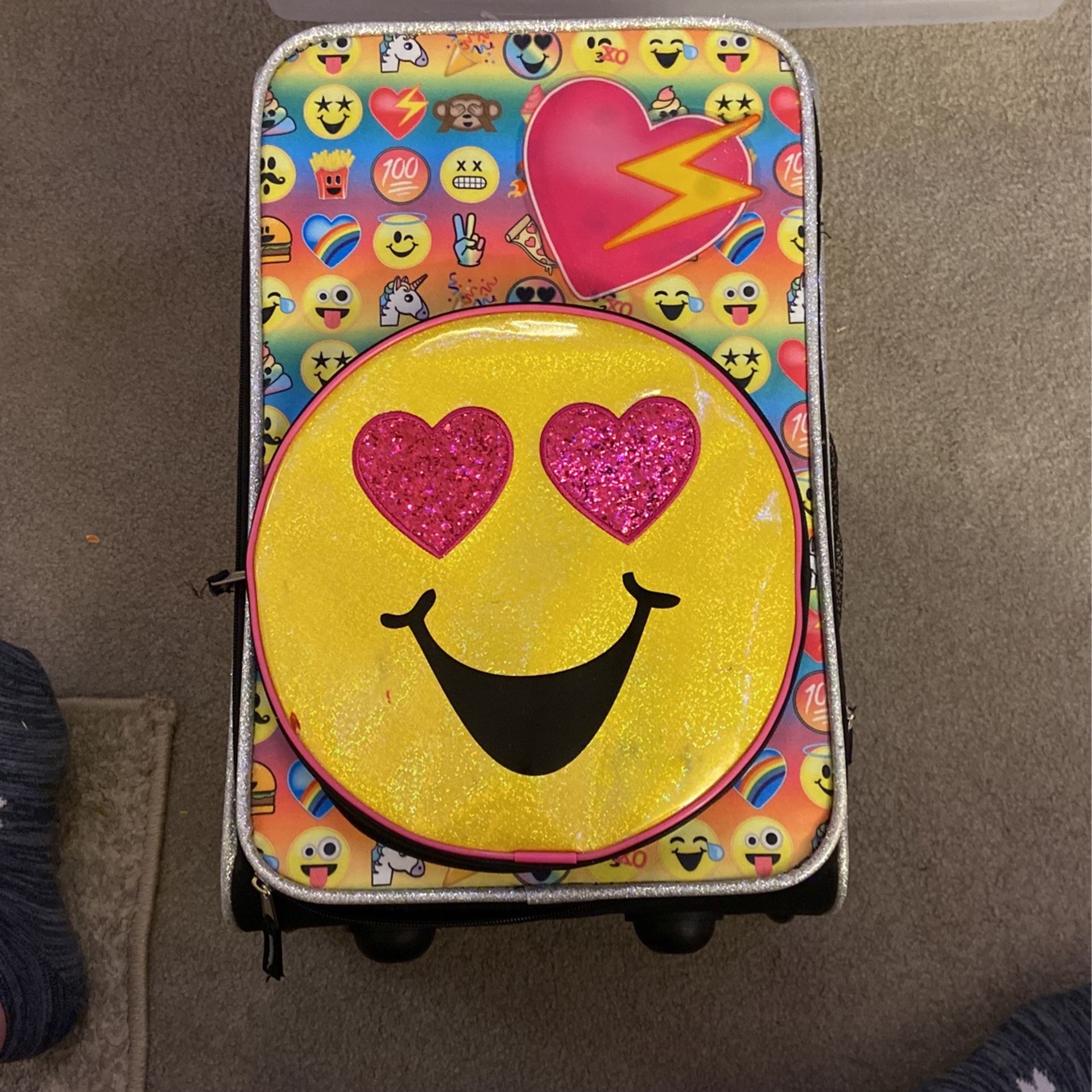 Emoji Light up Suitcase 