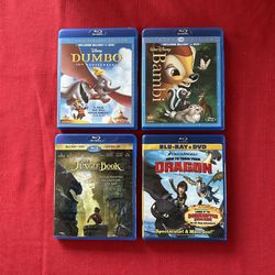 Disney & Dreamworks Blue Ray Movies DVD