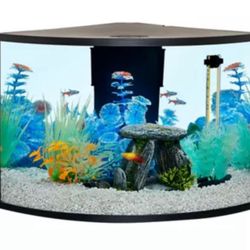 Corner Tank Aquarium Starter Kit - 6 Gallon