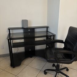 Desk and chair
