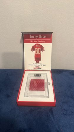 San Francisco 49ers Jerry Rice 1991 Game worn jersey swatch