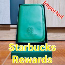 ☆Imported ☆ BrandNew ☆ STARBUCKS ☆ 2020 My Rewards Passport Holder Purse Pouch Wallet Wristlet