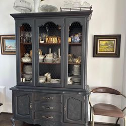 French Country China Cabinet 