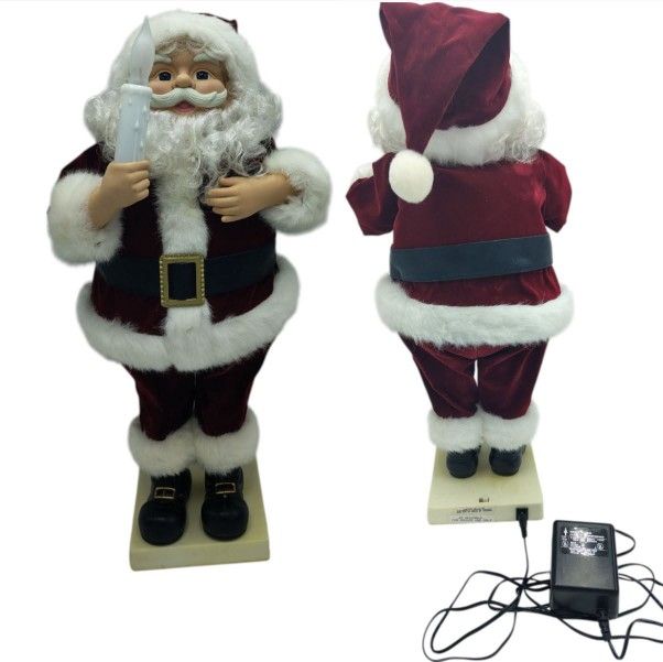 Vintage Telco Motion-ette Animated 20" Santa Claus Figure With Candle Christmas
($35)