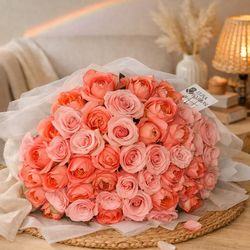 Premium Peach Garden Rose Centerpiece - Perfect for Mother's Day, Birthdays, or graduation- Laguna niguel, Mission viejo, and …
