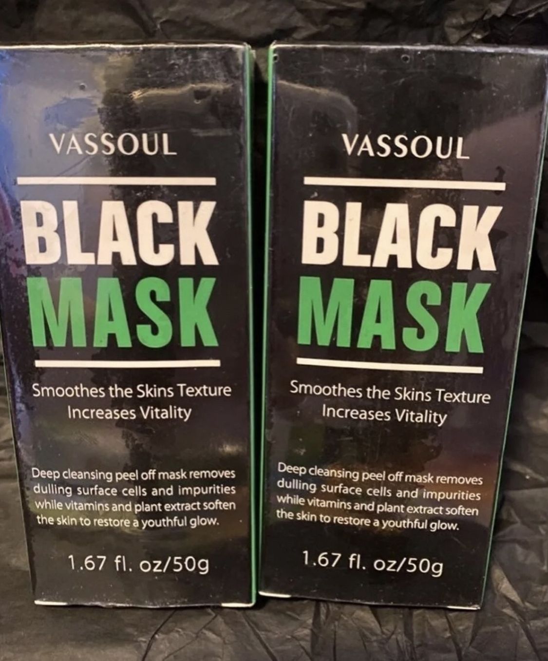 Vassoul black mask peel off Lot of 2