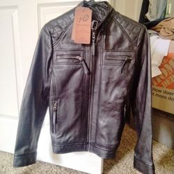 JILD  Woman's Black Leather Jacket