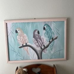 Painting Of Parrots 