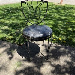 Very Old Wrought Iron Chair 