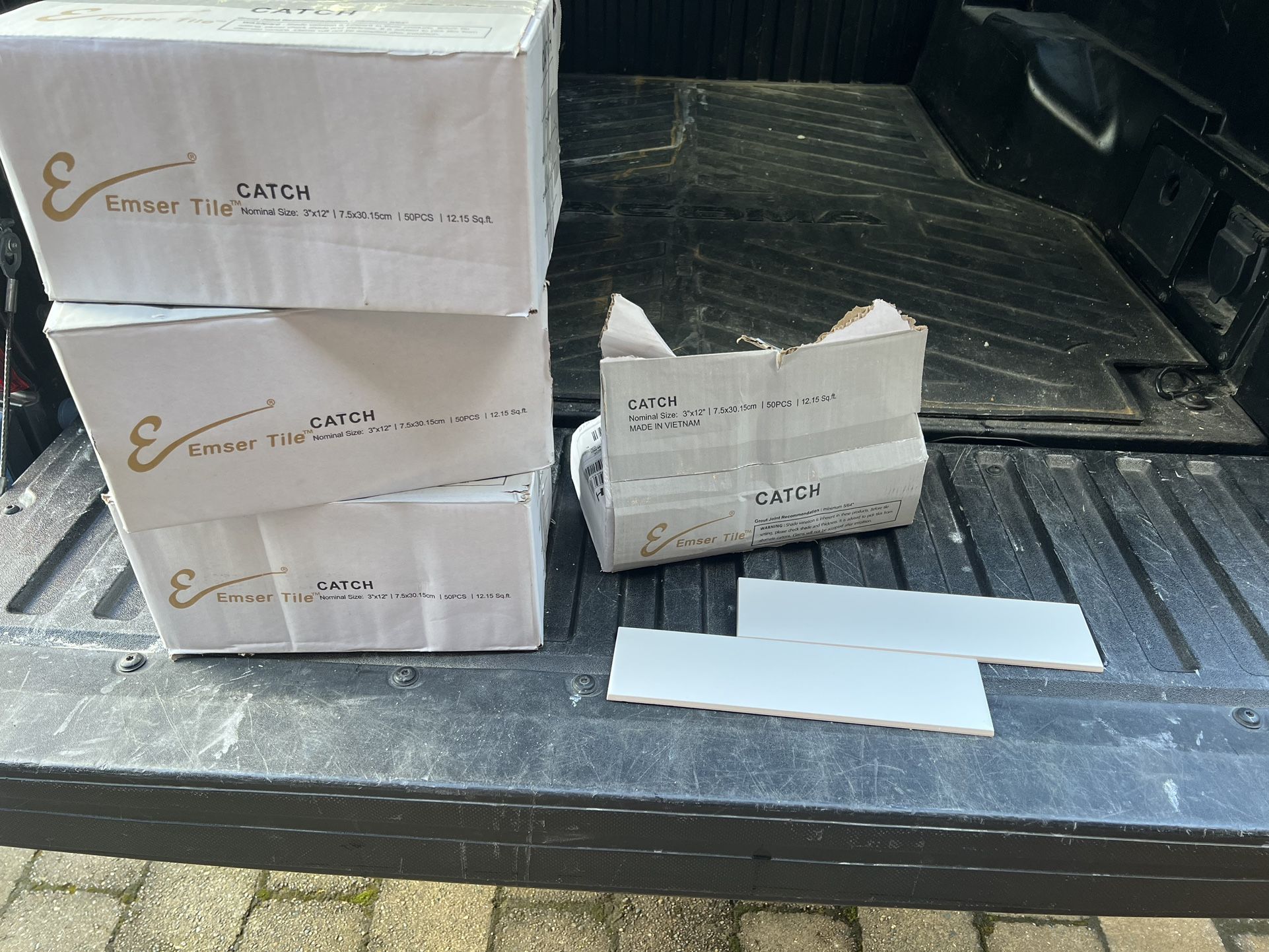 Matte White Subway Tile 3x12 150 Pcs