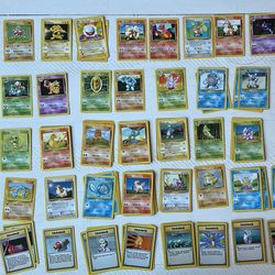 1999 Pokémon Wizards of the Coast Base Set cards