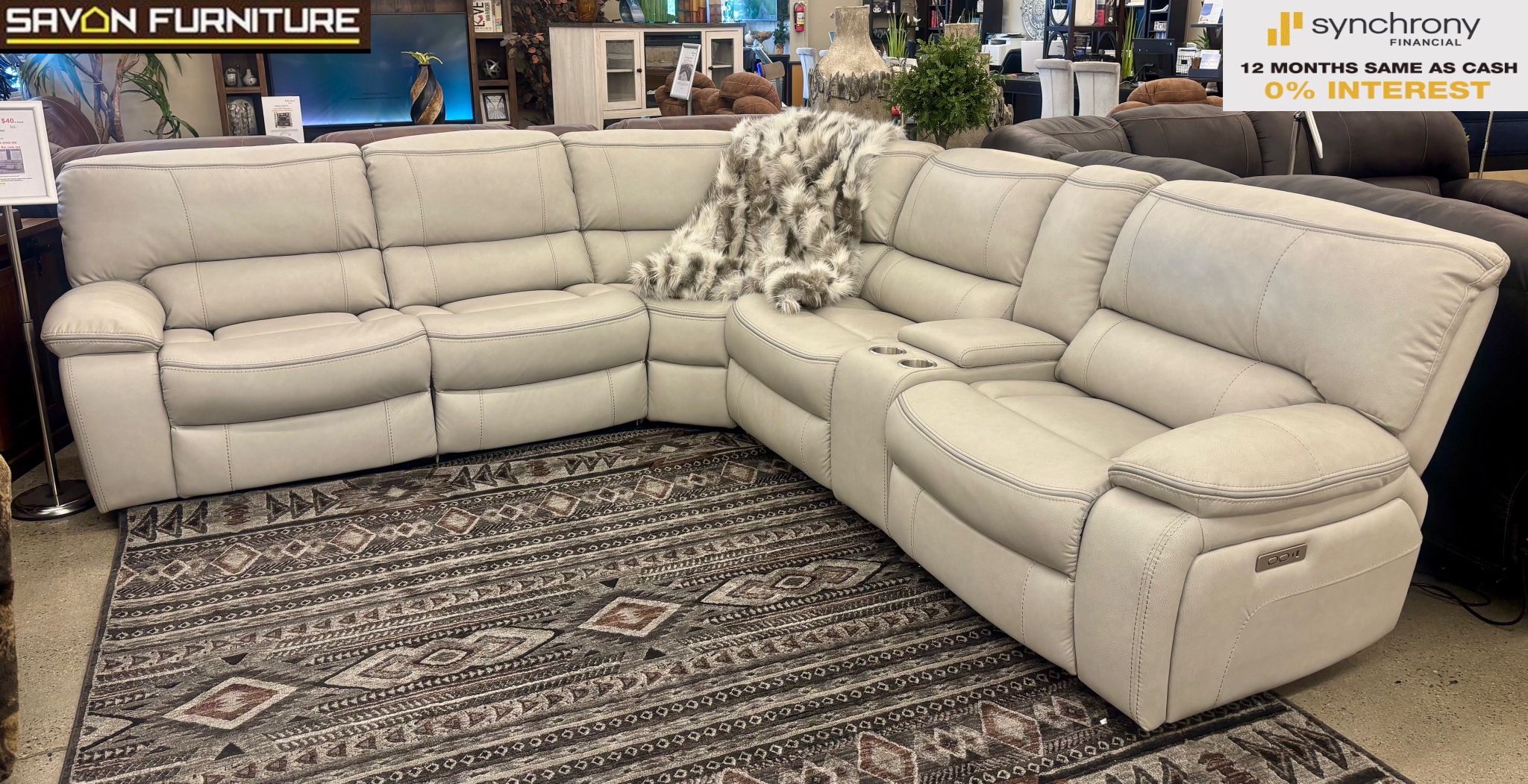 Power Recliner Sectional