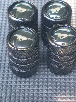 Mustang tire stem caps