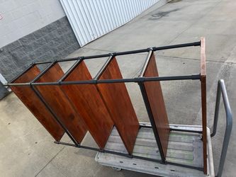 West Elm Pipe Tower Wide Bookcase