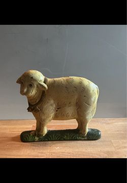Antique Stucco sheep sculpture