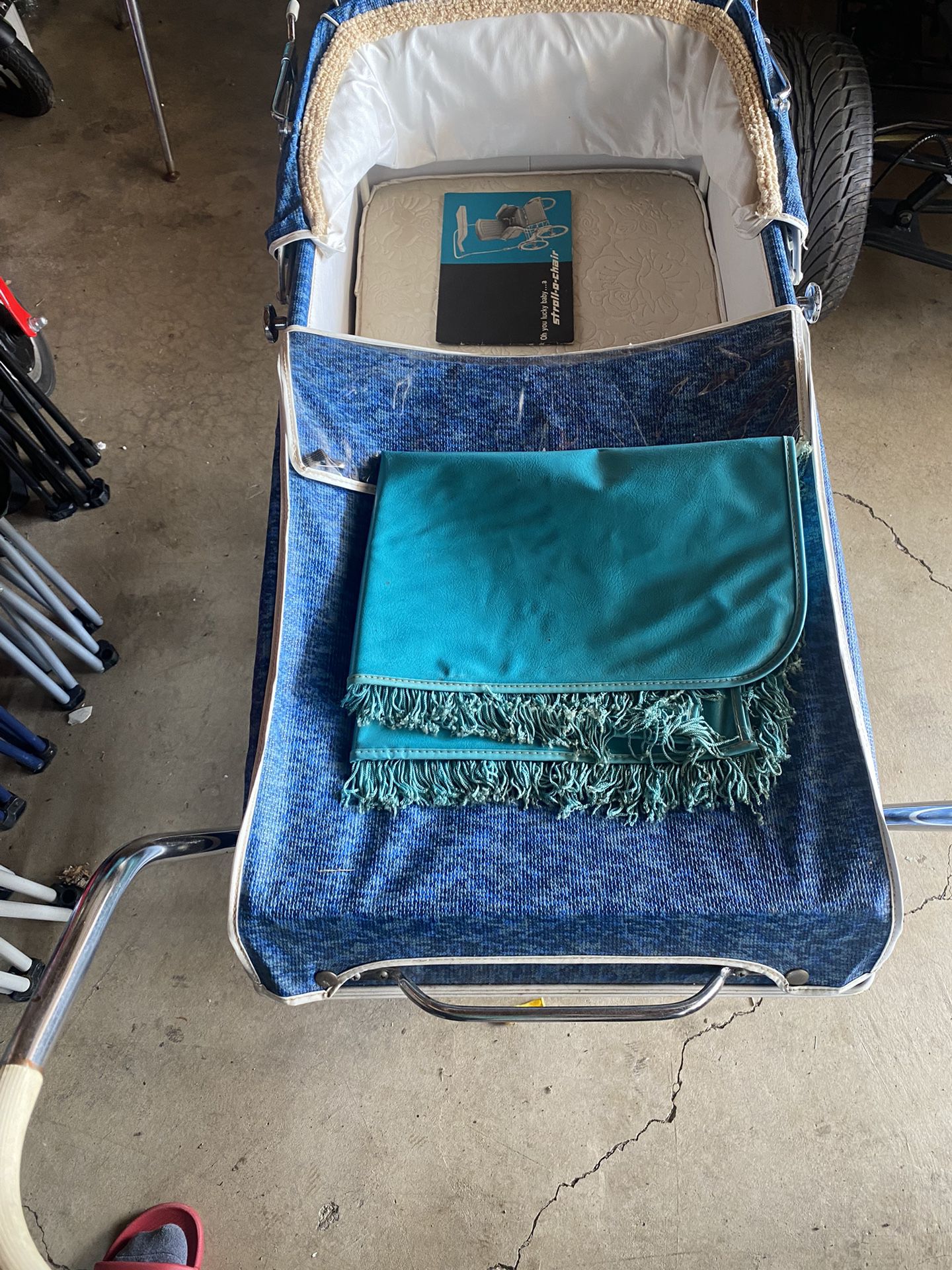 Antique Stroller With High Chair And Seat