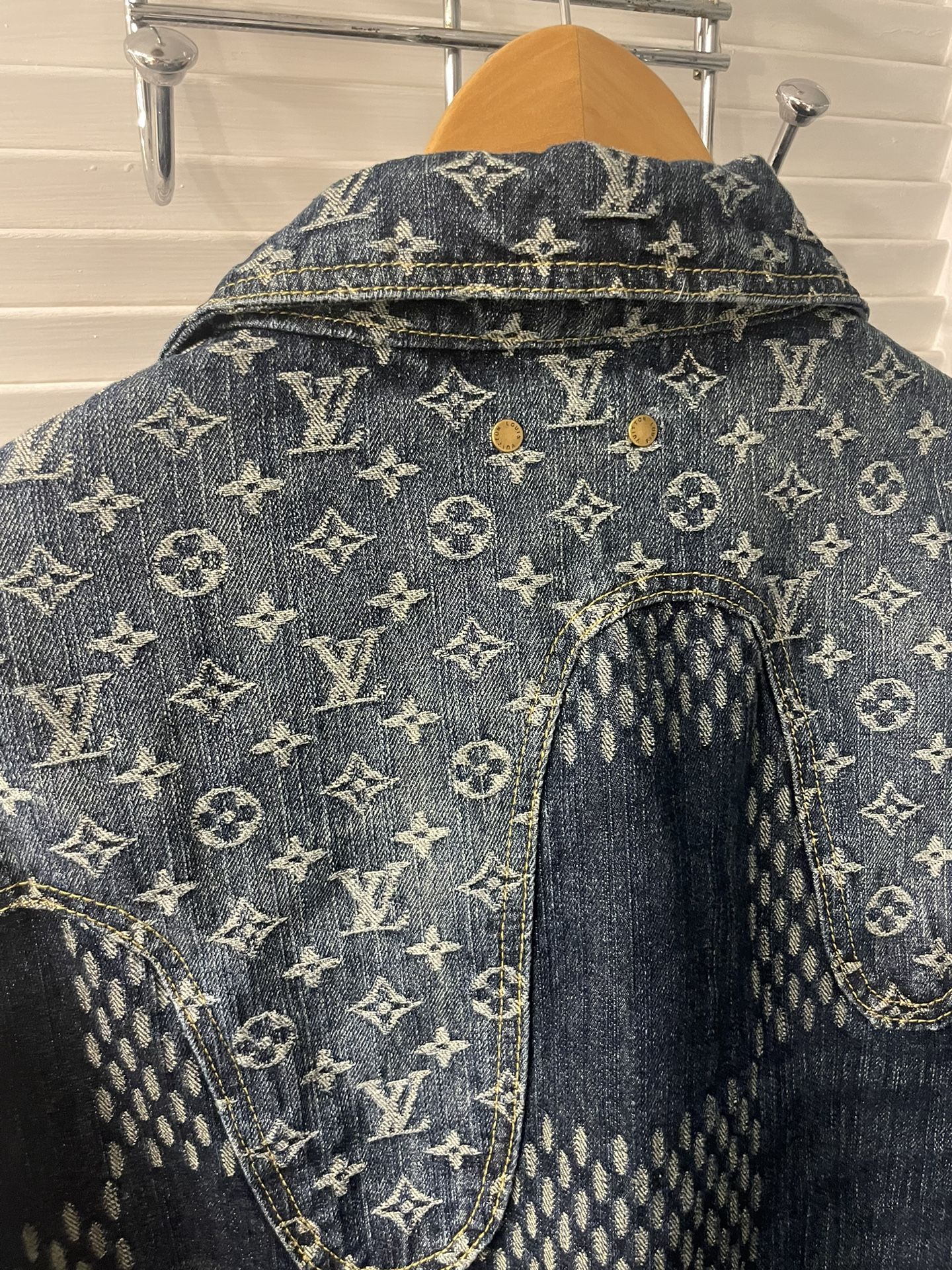 Louis Vuitton Nigo Denim Jacket Grey 52 for Sale in Los Angeles, CA -  OfferUp