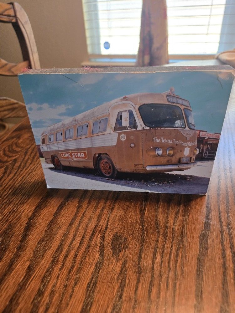 Vintage Broken Spoke Lone Star Bus Print By Jake Bryer 