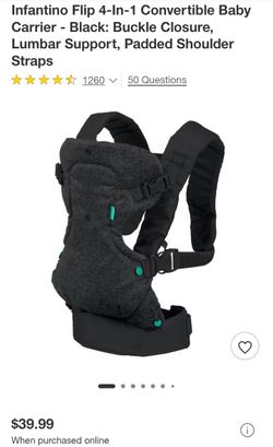 Infantino 4-1 convertible baby carrier