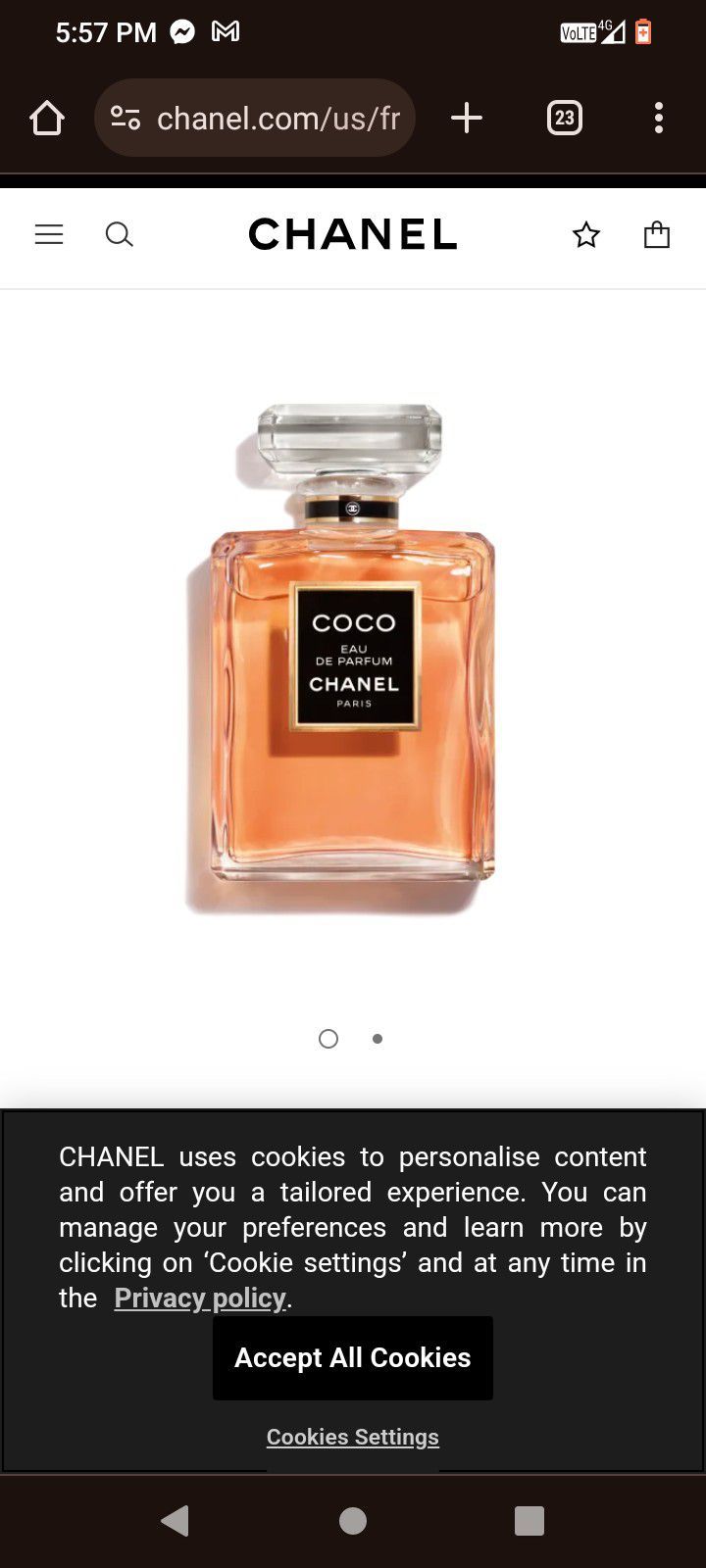 Coco Chanel mademoiselle 100 ml 