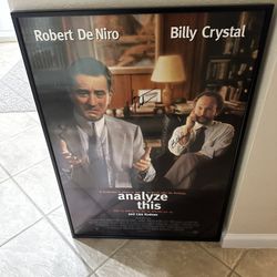Signed Framed Analyze This Movie Poster