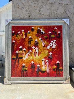 Vietnamese Painting- BIG Handmade Wall Art