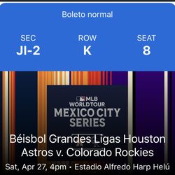 Astros Tickets In Mexico City