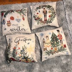New 8 Pieces Throw Pillow Inserts + Removable Covers