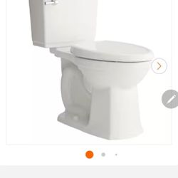 Optum VorMax Two-Piece 1.28 GPF Single Flush Elongated Chair Height Toilet with Slow-Close Seat in White