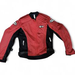 Joe Rocket Ballistic Series Textile Phoenix Red Ion Mesh Jacket Men's XS