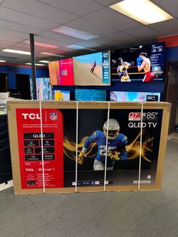 85” TCL QLED TV 4K Google Smart Matte Finish