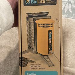 Camping stove with USB charger