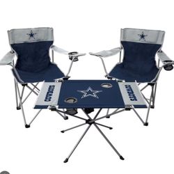 Dallas Cowboys Rawlings Tailgate Table & Chairs Set