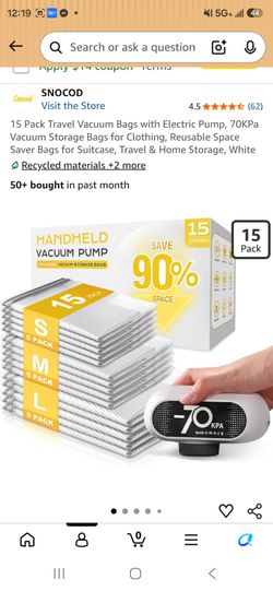 Travel Vacuum Bags