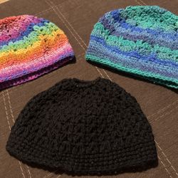 3 Cute Crocheted Hats