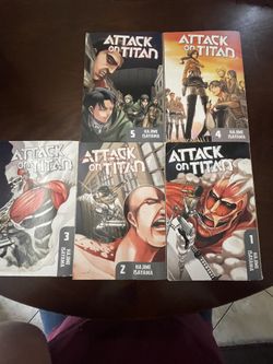 Attack On Titán Manga 1,2,3,4,5